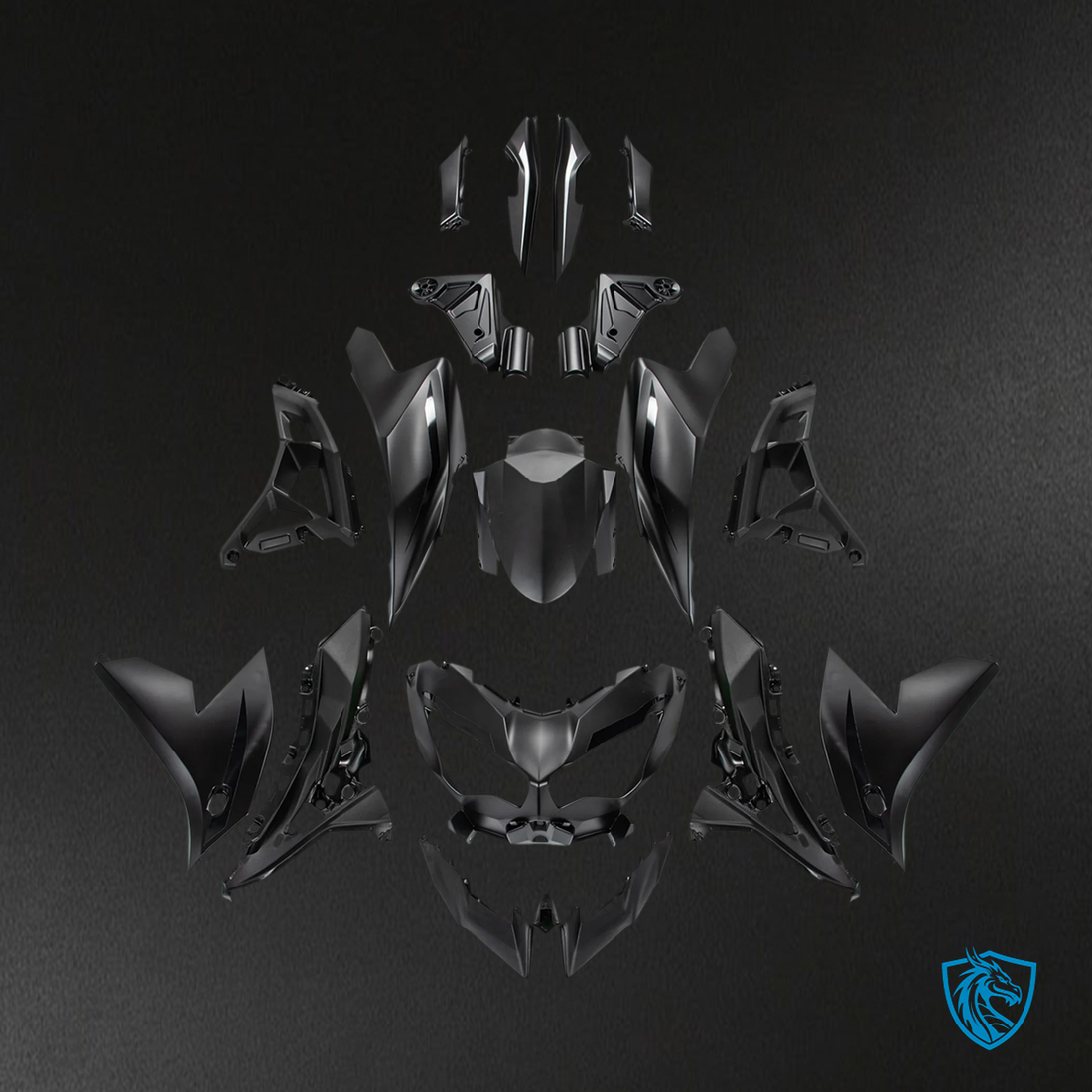 Kawasaki VERSYS 650 (2022-2024) KLE ABS Black - MERGEment Motorcycle Fairings Kit
