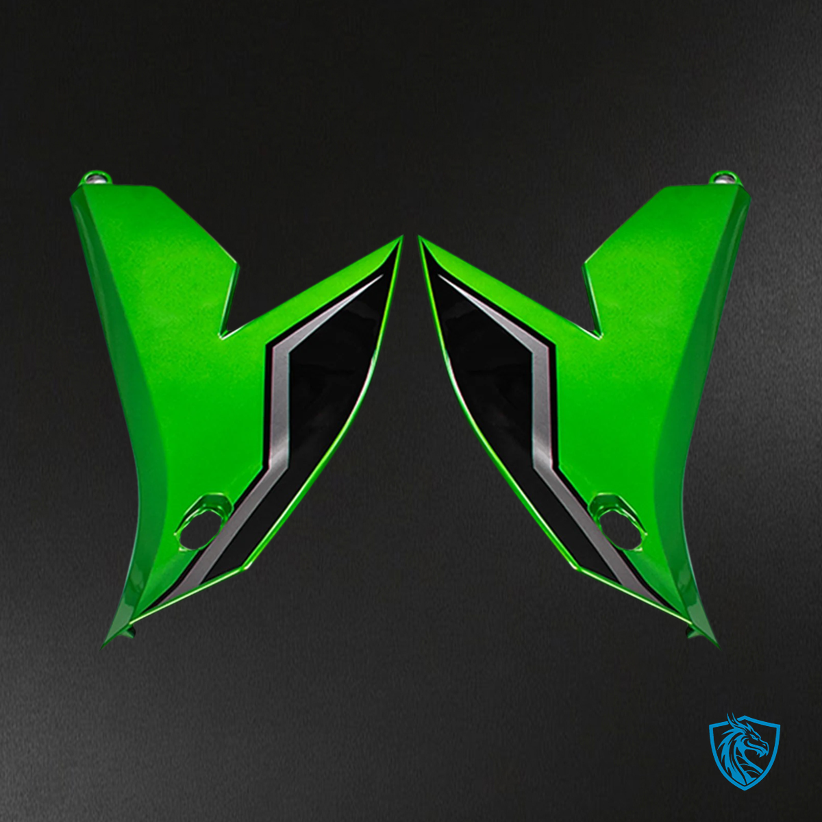 Kawasaki VERSYS 650 (2022-2024) KLE ABS Green Fairing Kit - Aftermarket ABS Bodywork