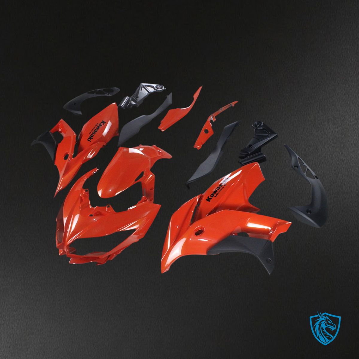 Kawasaki Versys 650 (2015-2021) Red Fairing Kit - Custom ABS Fairing Set
