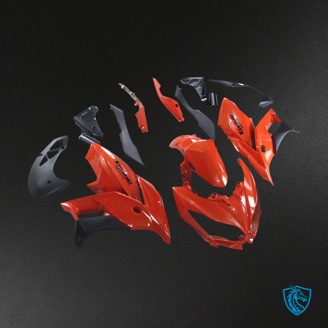Kawasaki Versys 650 (2015-2021) Red Fairing Kit - Custom ABS Fairing Set