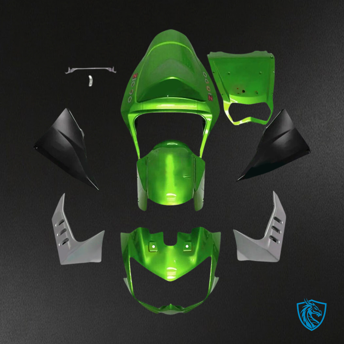 Kawasaki Z1000 (2003-2006) Green - Fairing Kit