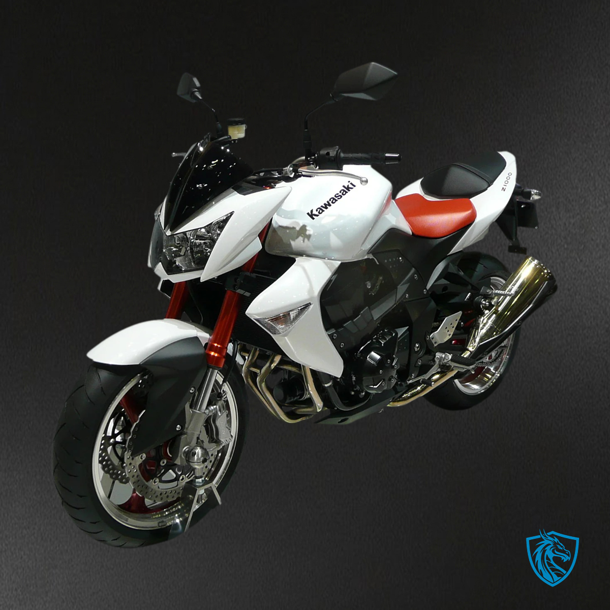 Kawasaki Z1000 (2007-2009) White Fairing Kit - Aftermarket ABS Bodywork