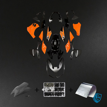 Kawasaki Z1000 (2010-2013) Glossy Orange & Black - Custom ABS Fairing Set