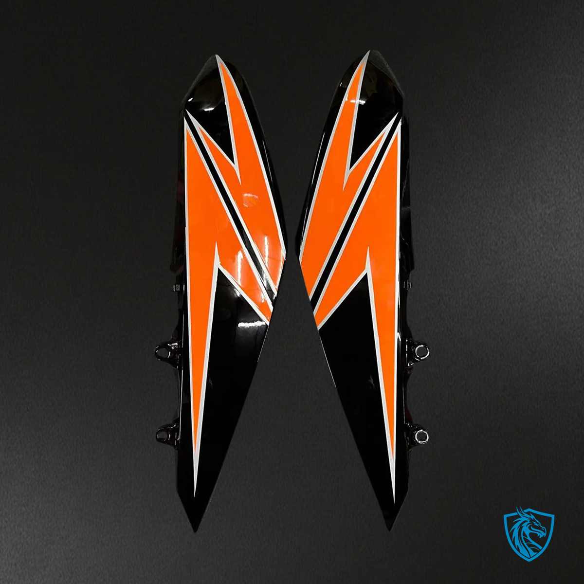 Kawasaki Z1000 (2010-2013) Glossy Orange & Black - Custom ABS Fairing Set