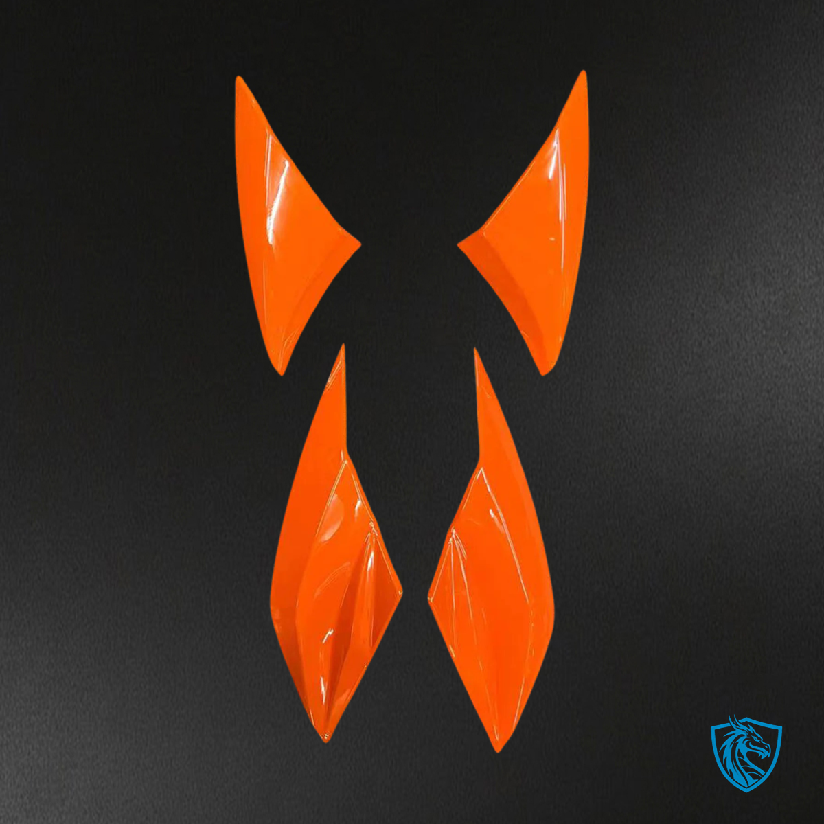 Kawasaki Z1000 (2010-2013) Glossy Orange & Black - Custom ABS Fairing Set
