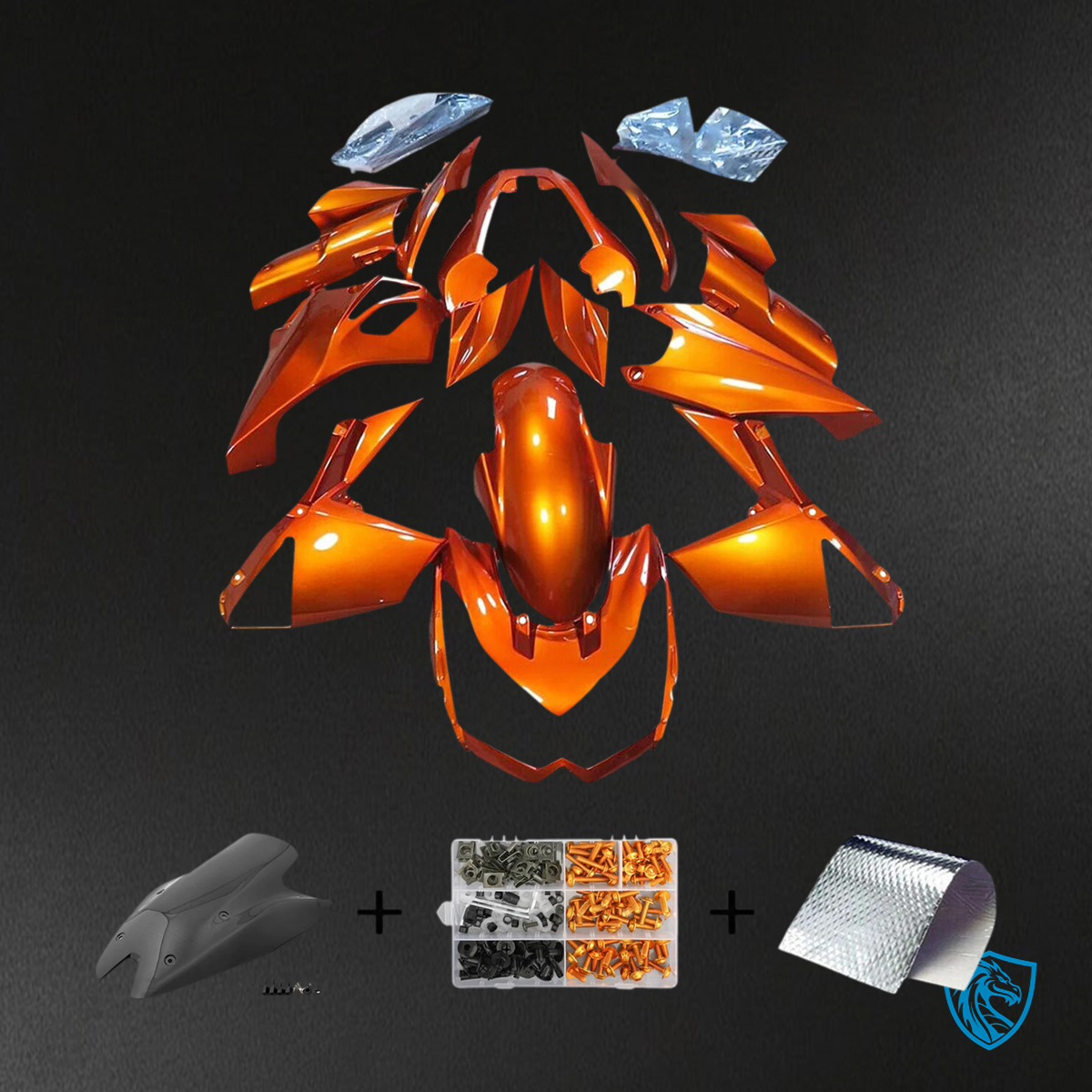 Kawasaki Z1000 (2010-2013) Orange - Custom ABS Fairing Set