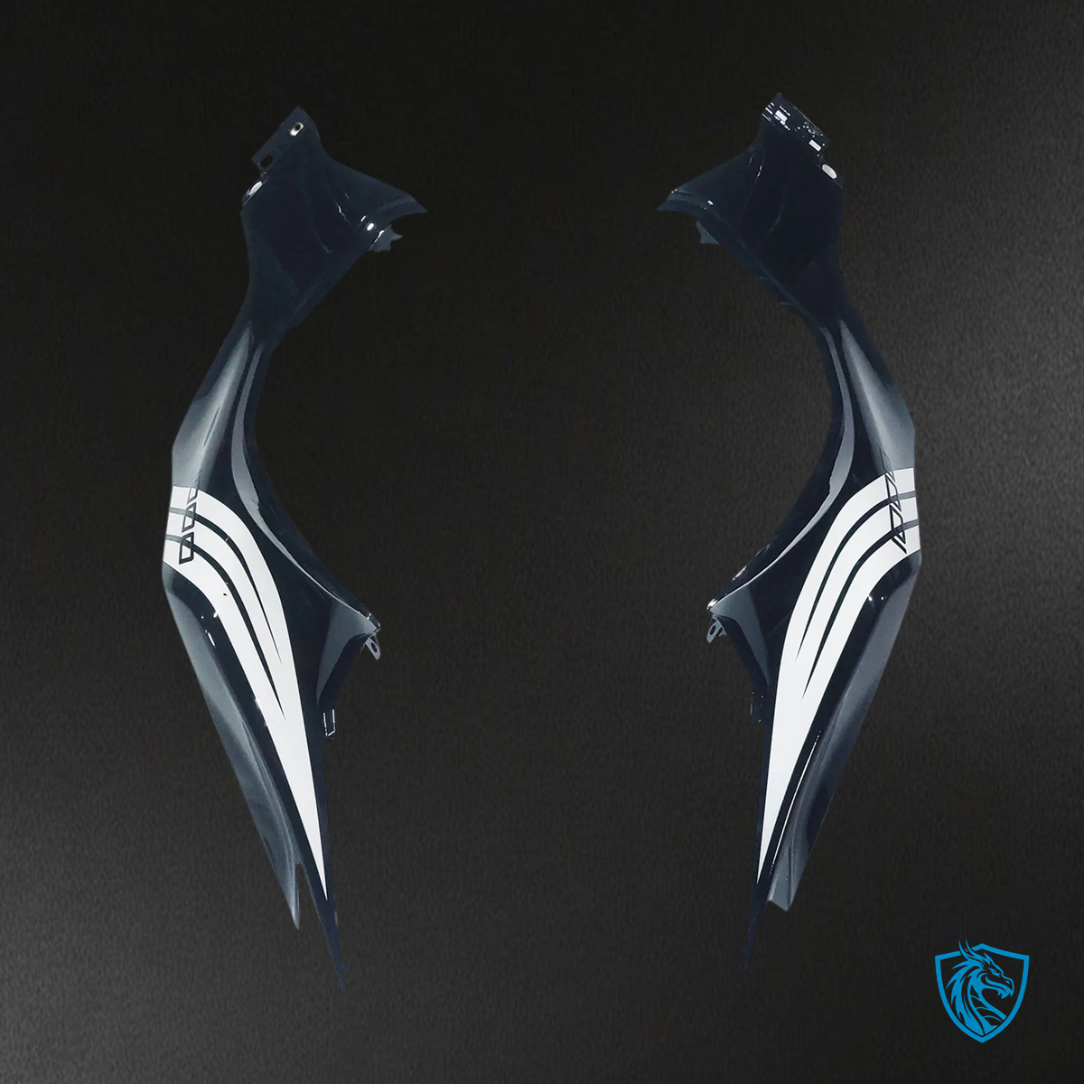 Kawasaki Z1000 (2014-2017) Black, White & Blue Fairing Kit - Aftermarket ABS Bodywork