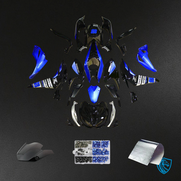 Kawasaki Z1000 (2014-2017) Blue & Black - MERGEment Motorcycle Fairings Kit
