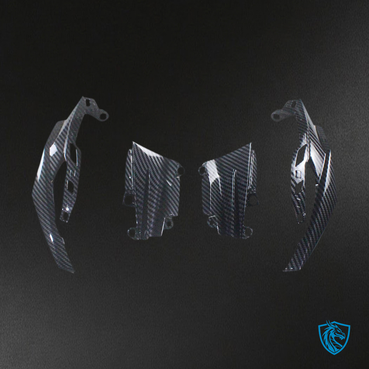 Kawasaki Z1000 (2014-2017) Carbon Fiber Black - Custom ABS Fairing Set
