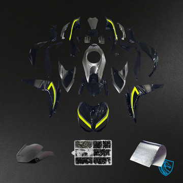 Kawasaki Z1000 (2014-2017) Gray & Black - MERGEment Motorcycle Fairings Kit