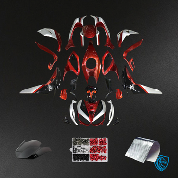 Kawasaki Z1000 (2014-2017) Red & Black Style1 - MERGEment Motorcycle Fairings Kit