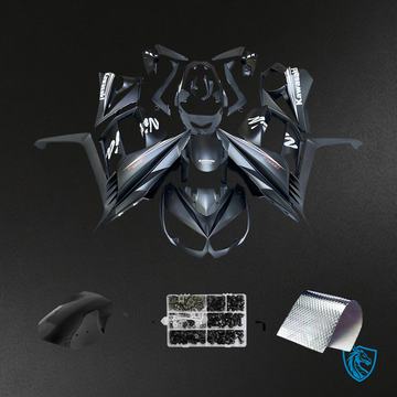 Kawasaki Z1000SX (2010-2015) Black Fairing Kit - Aftermarket ABS Bodywork