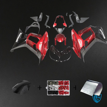 Kawasaki Z1000SX (2010-2015) Red & Black Fairing Kit - Aftermarket ABS Bodywork