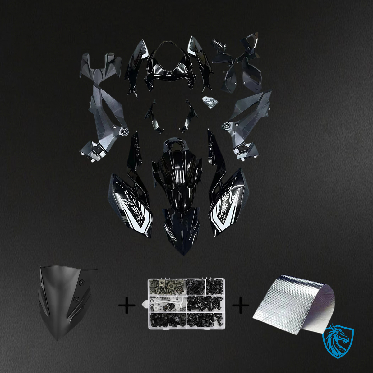 Kawasaki Z400 (2018-2024) Black - Fairing Kit