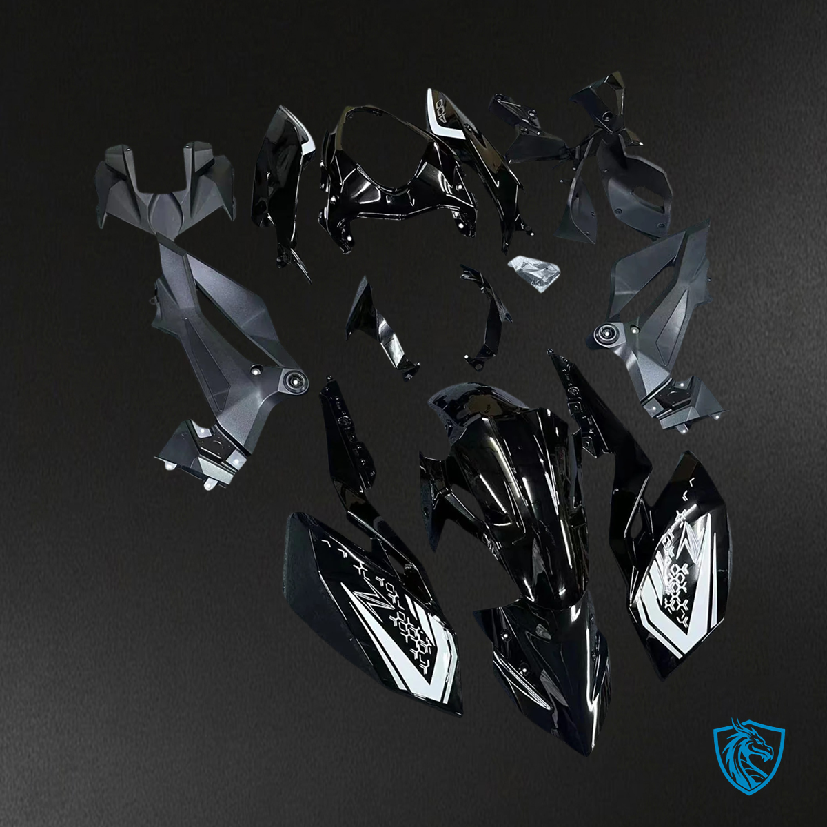 Kawasaki Z400 (2018-2024) Black - Fairing Kit