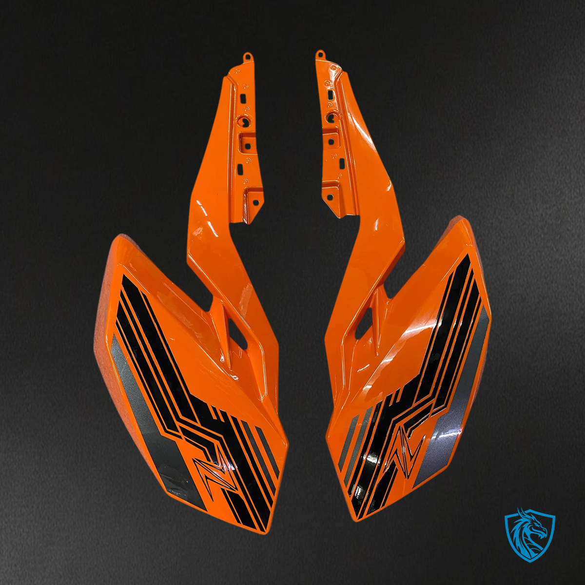 Kawasaki Z400 (2018-2024) Black & Orange - Fairing Kit