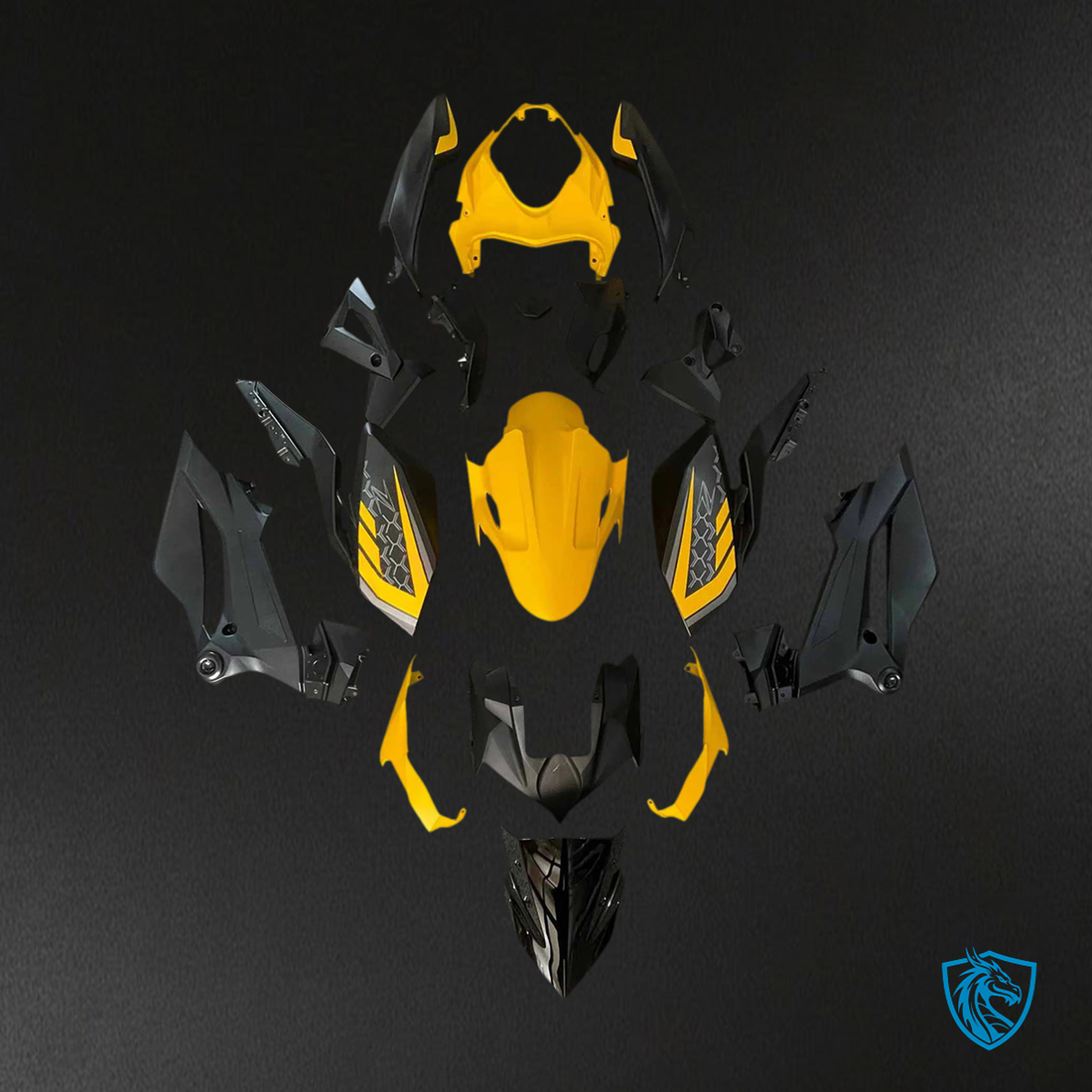 Kawasaki Z400 (2018-2024) Black & Yellow Style2 - Fairing Kit