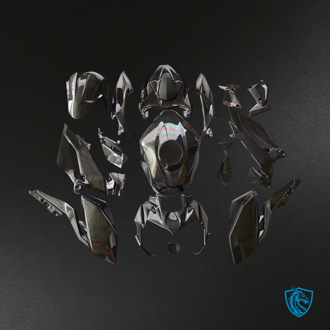 Kawasaki Z400 (2018-2024) Carbon Fiber Black - Fairing Kit