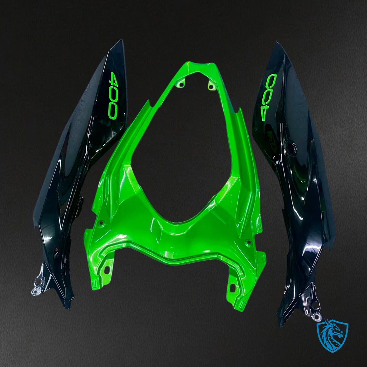 Kawasaki Z400 (2018-2024) Green & Black Style1 - Fairing Kit