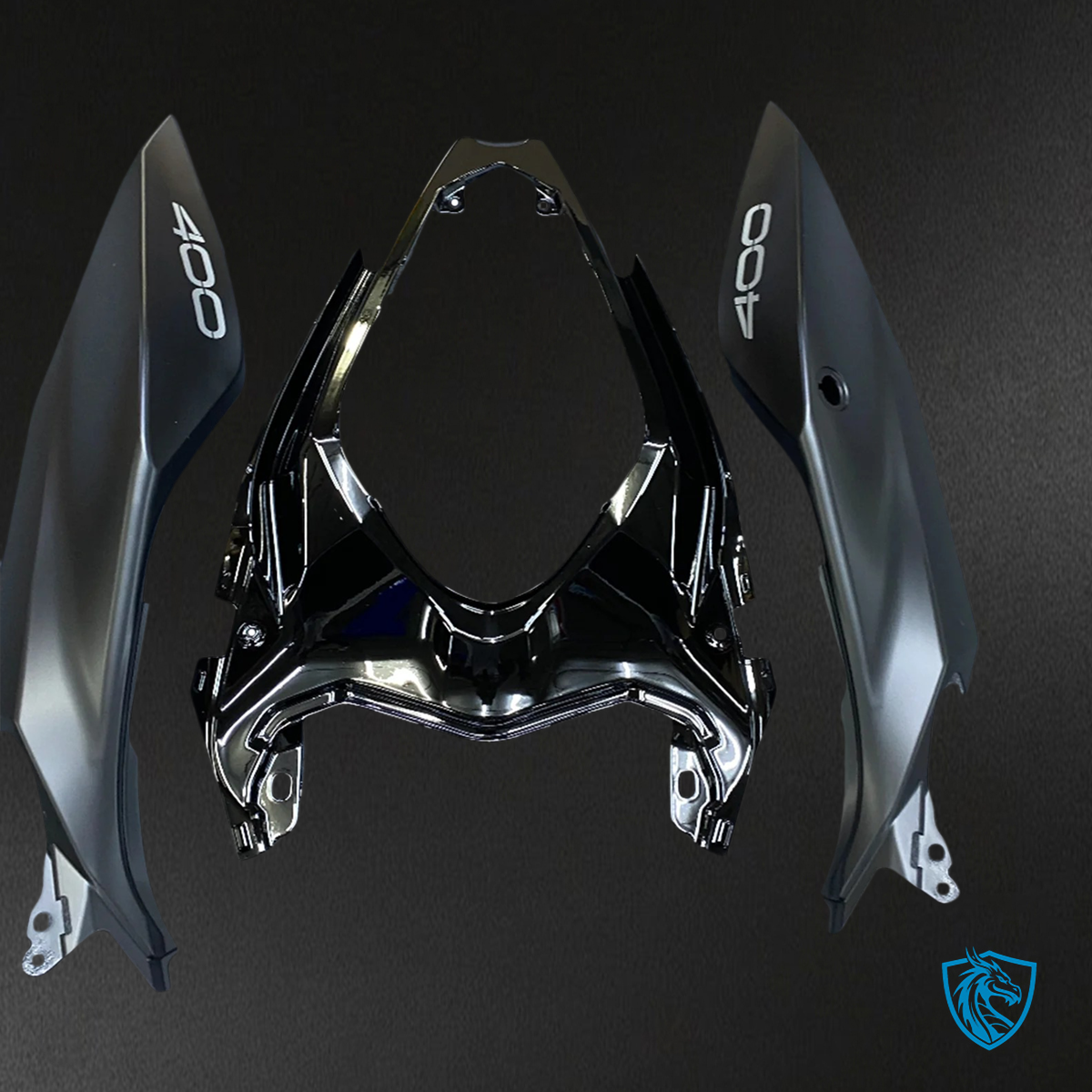 Kawasaki Z400 (2018-2024) Matte Gloss Black - Fairing Kit