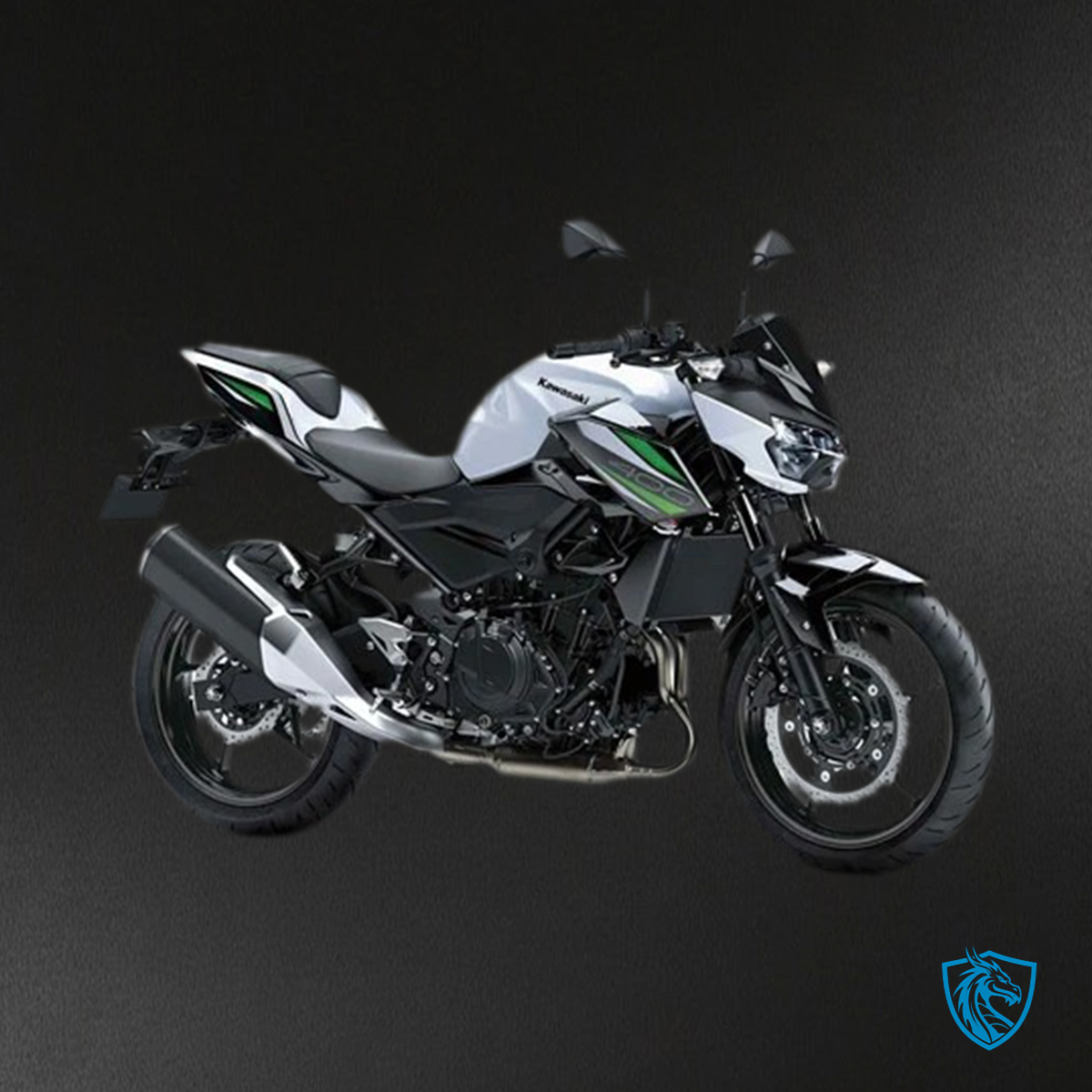 Kawasaki Z400 (2018-2024) Black & White - Fairing Kit