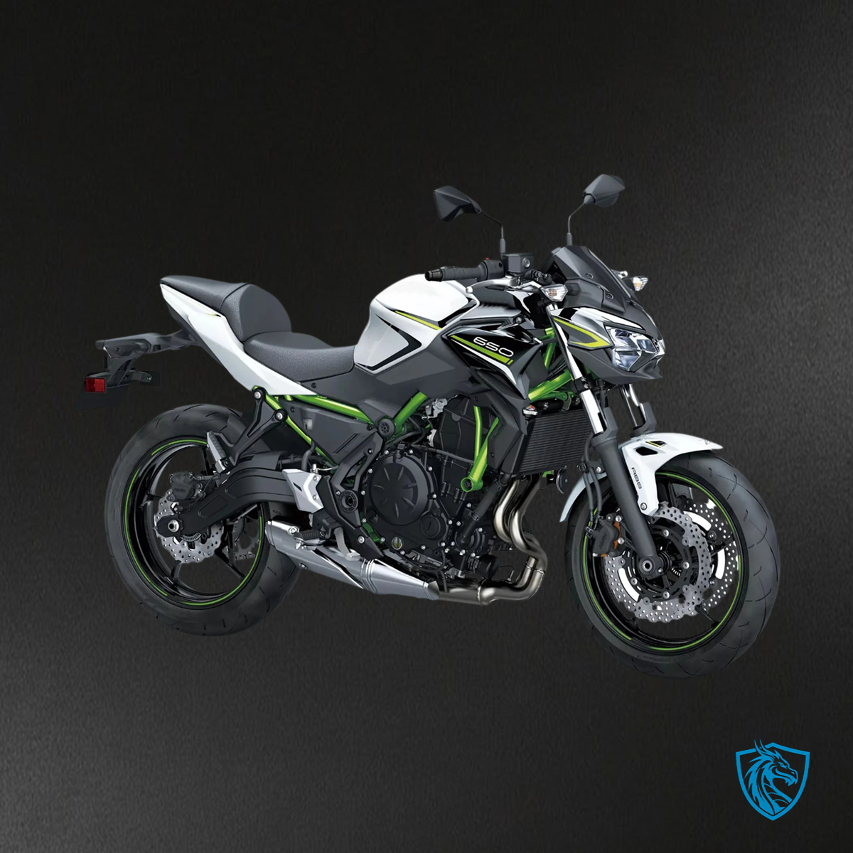 Kawasaki Z650 (2017-2019) Black & White - Fairing Kit
