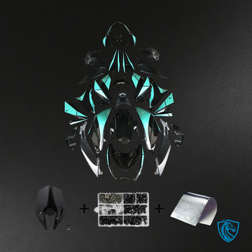 Kawasaki Z800 (2013-2018) Black & Light Blue - Fairing Kit