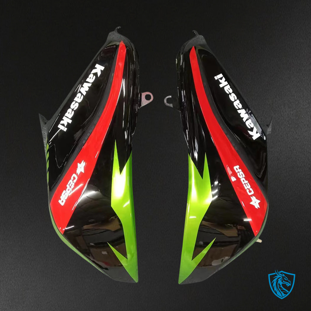 Kawasaki Z800 (2013-2018) Green & Black Style 1 - Fairing Kit
