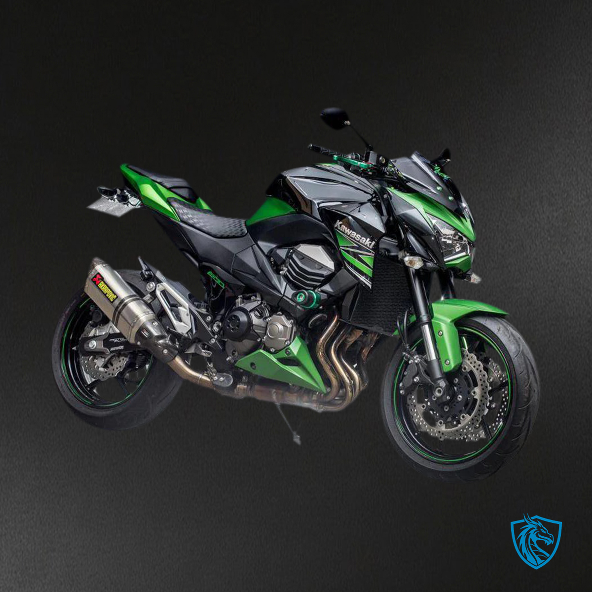 Kawasaki Z800 (2013-2018) Green & Black Style 2 - Fairing Kit