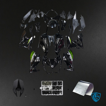 Kawasaki Z800 (2013-2018) Green & Matte Black - Fairing Kit