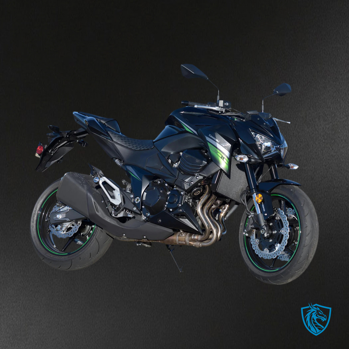 Kawasaki Z800 (2013-2018) Green & Matte Black - Fairing Kit