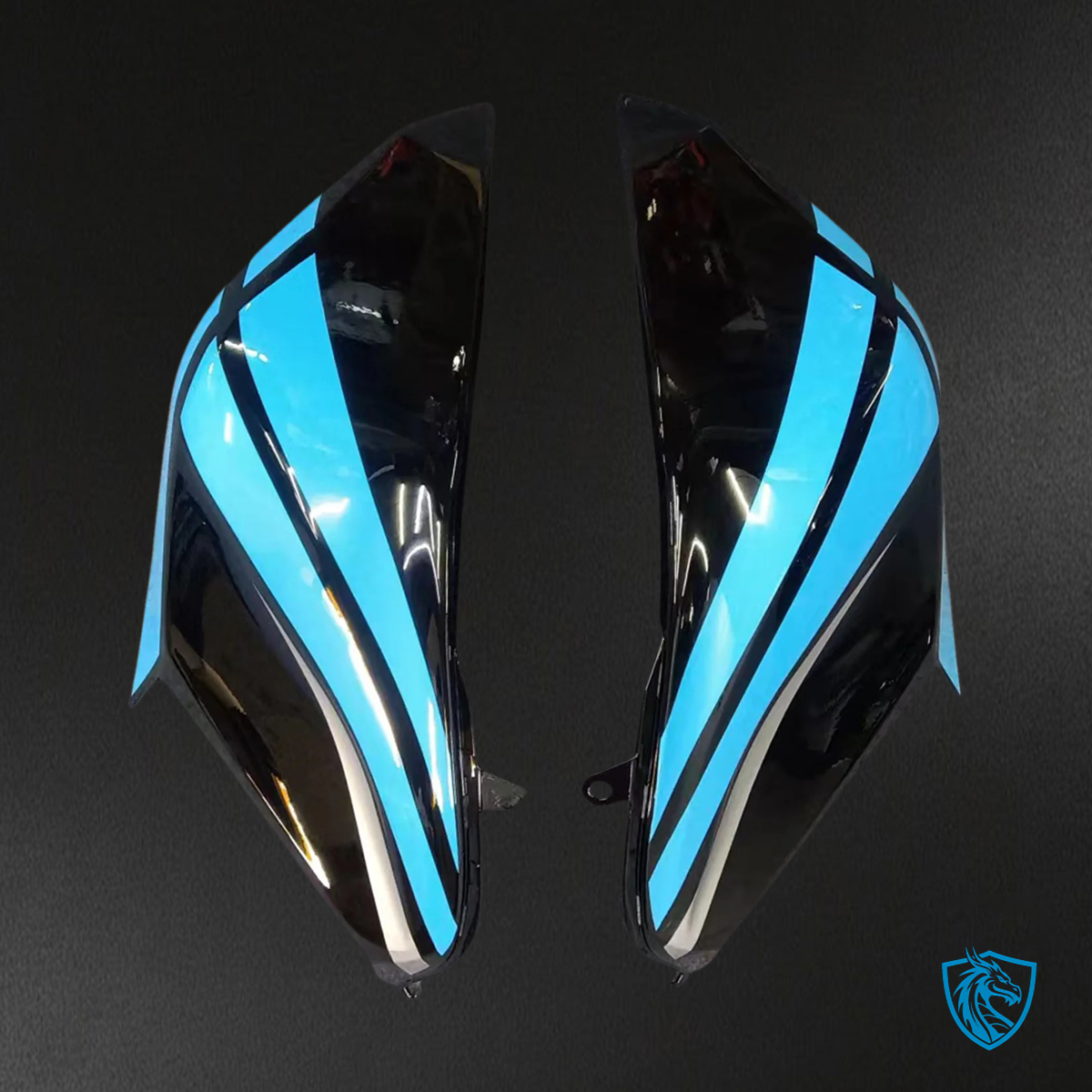 Kawasaki Z800 (2013-2018) Light Blue & Black - Fairing Kit