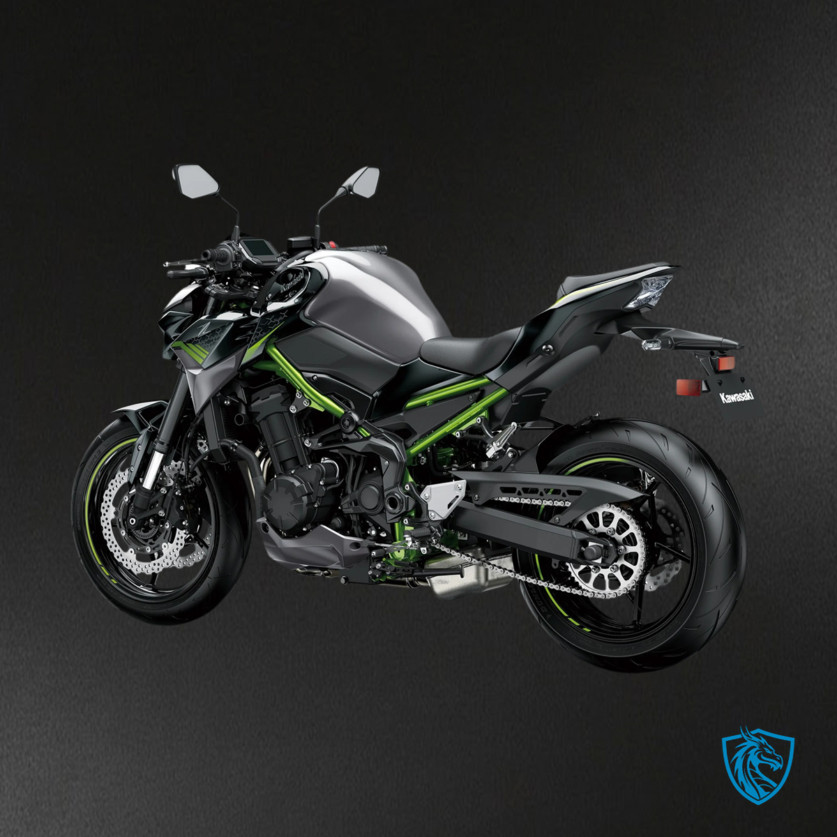 Kawasaki Z900 (2020-2024) Matte Black & Green - Fairing Kit