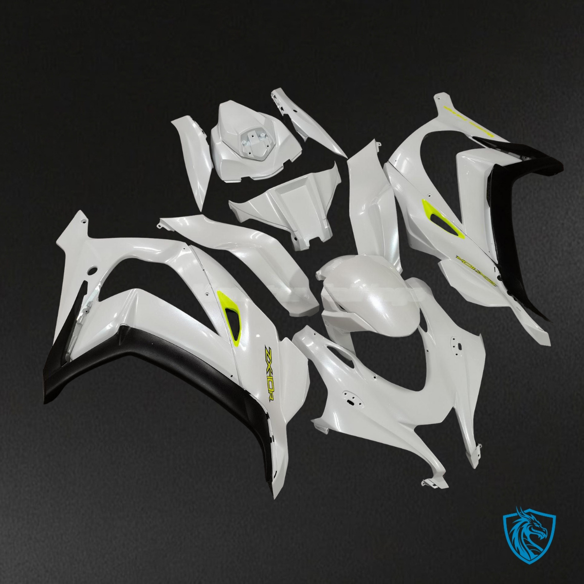 Kawasaki ZX-10R (2016-2020) Deep Pearl White - MERGEment Motorcycle Fairings Kit