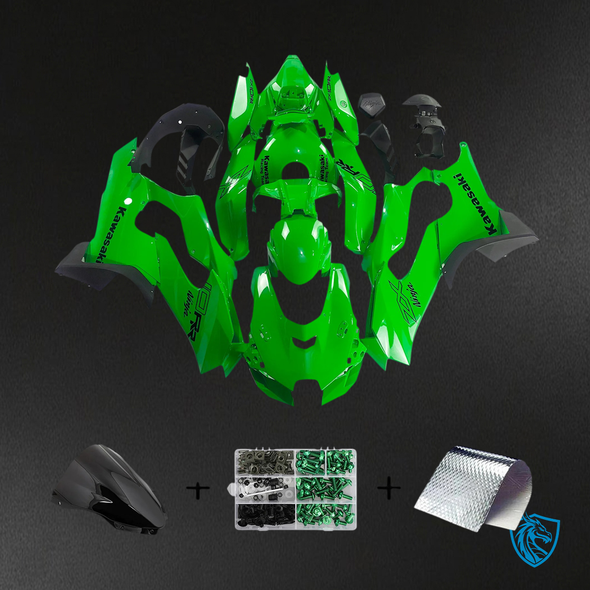 Kawasaki ZX-10R ZX-10RR (2021-2025) Green - Fairing Kit