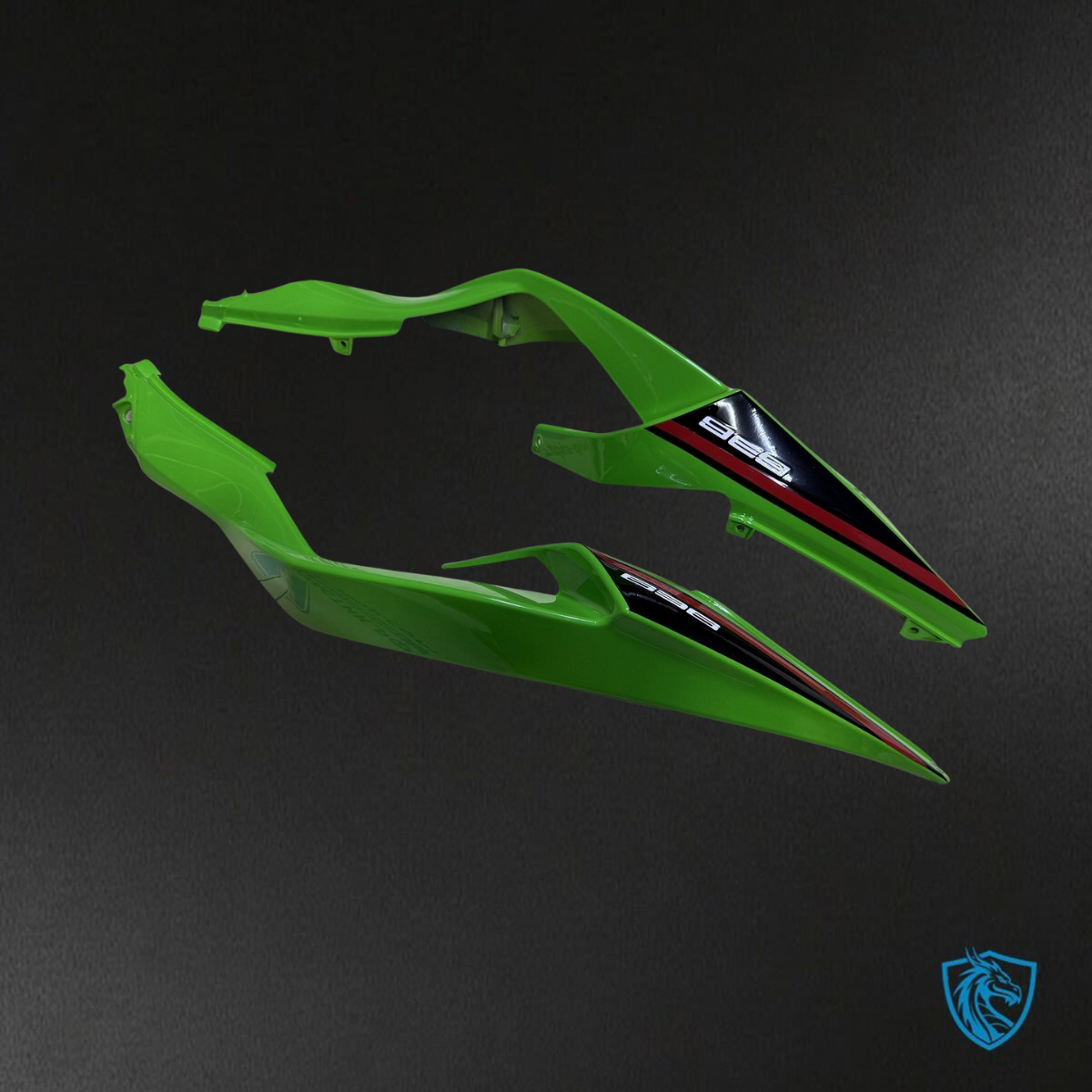 Kawasaki ZX-6RZX636 (2019-2020) Green, Black & Red Logos ABS Bodywork - Fairings Kit