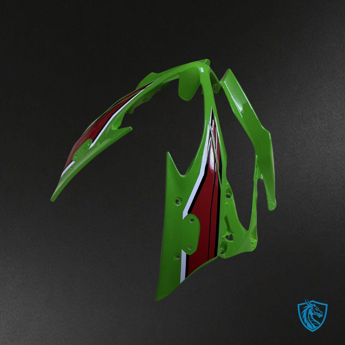 Kawasaki ZX-6RZX636 (2019-2020) Green, Black & Red Logos ABS Bodywork - Fairings Kit
