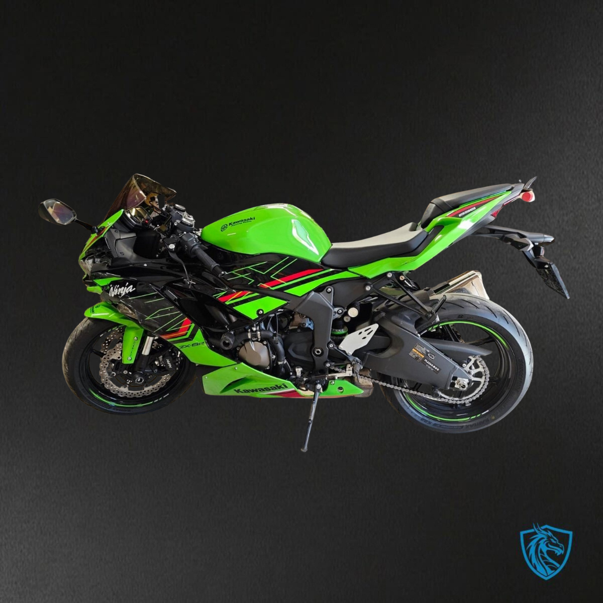 Kawasaki ZX-6RZX636 (2019-2020) Green, Black & Red Logos ABS Bodywork - Fairings Kit