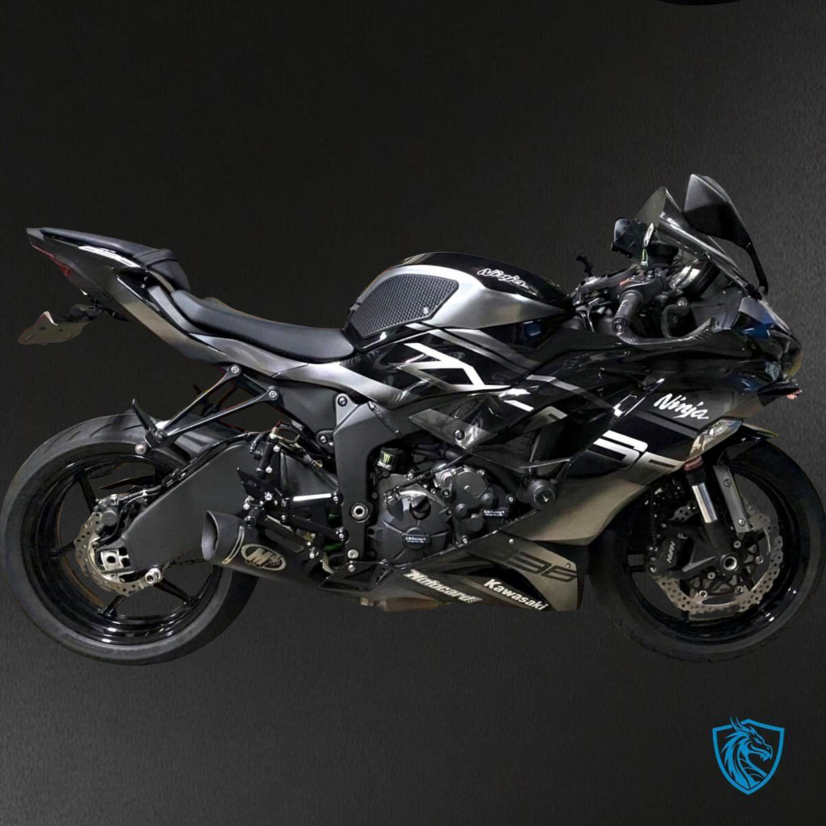 Kawasaki ZX-6R ZX636 (2019-2020) Red & Black - Custom ABS Fairing Kit