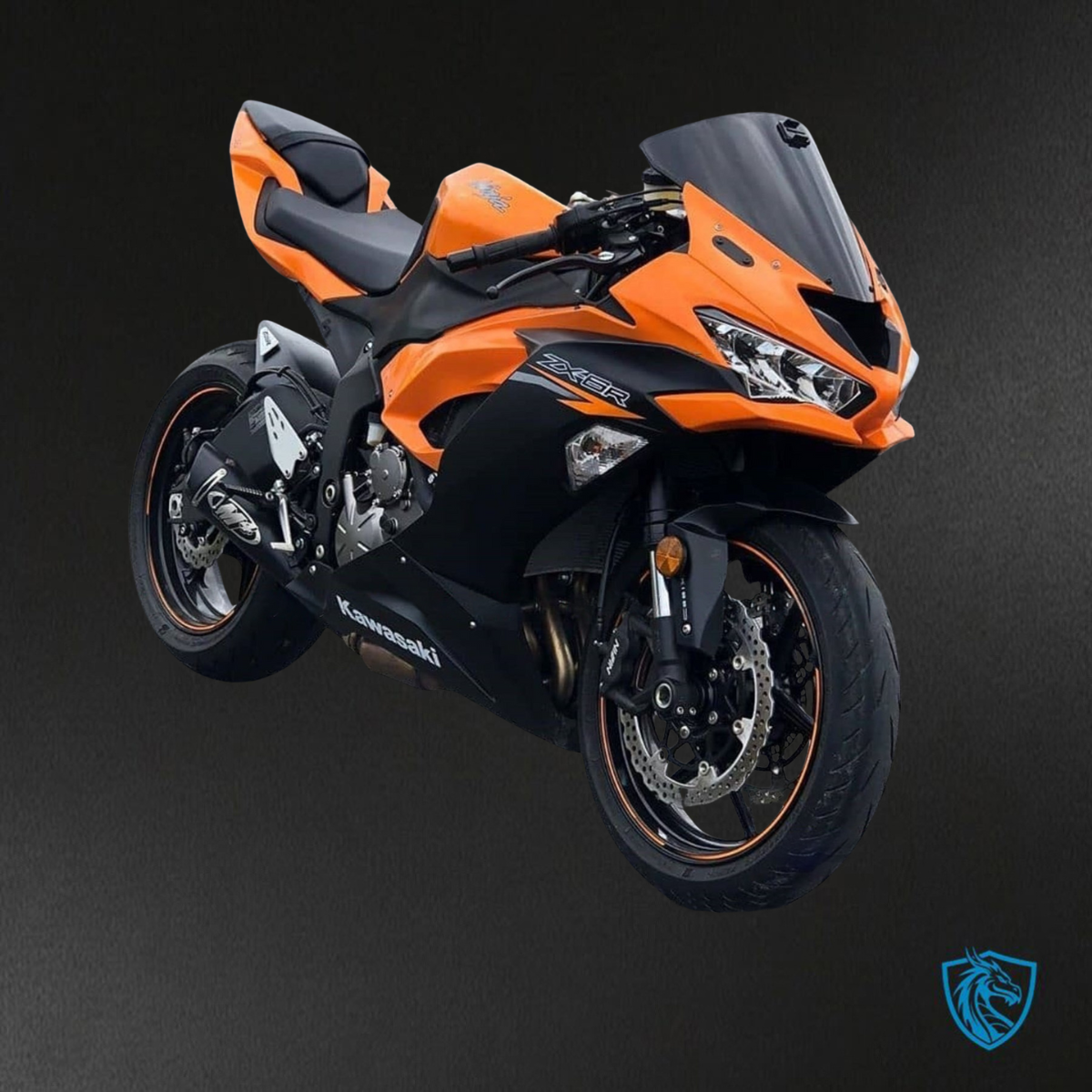 Kawasaki ZX-6R ZX636 (2019-2020) Orange & Black - Custom ABS Fairing Kit