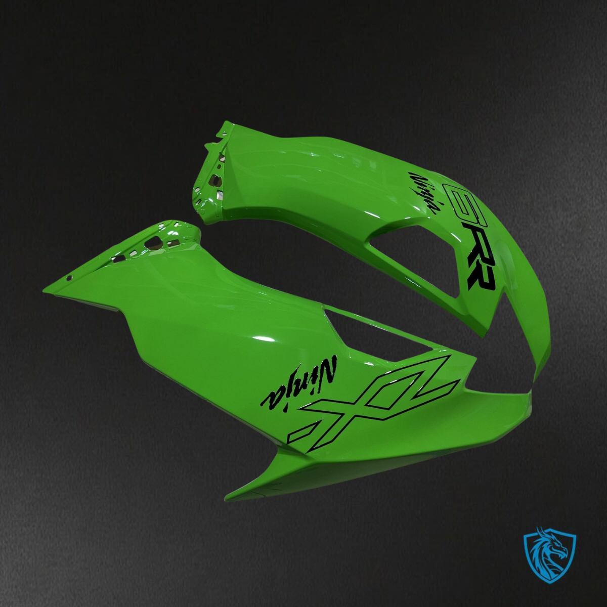 Kawasaki ZX-6R ZX636 (2019-2020) Glossy Green & Black ABS Bodywork - Fairings Kit