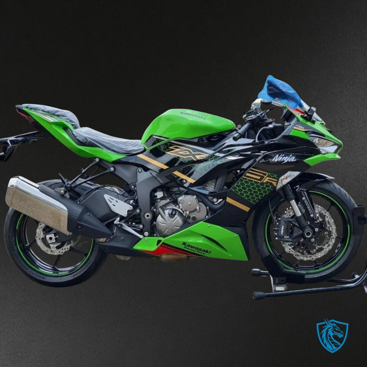 Kawasaki ZX-6R ZX636 (2019-2020) Black & Green Stripe ABS Bodywork - Fairings Kit