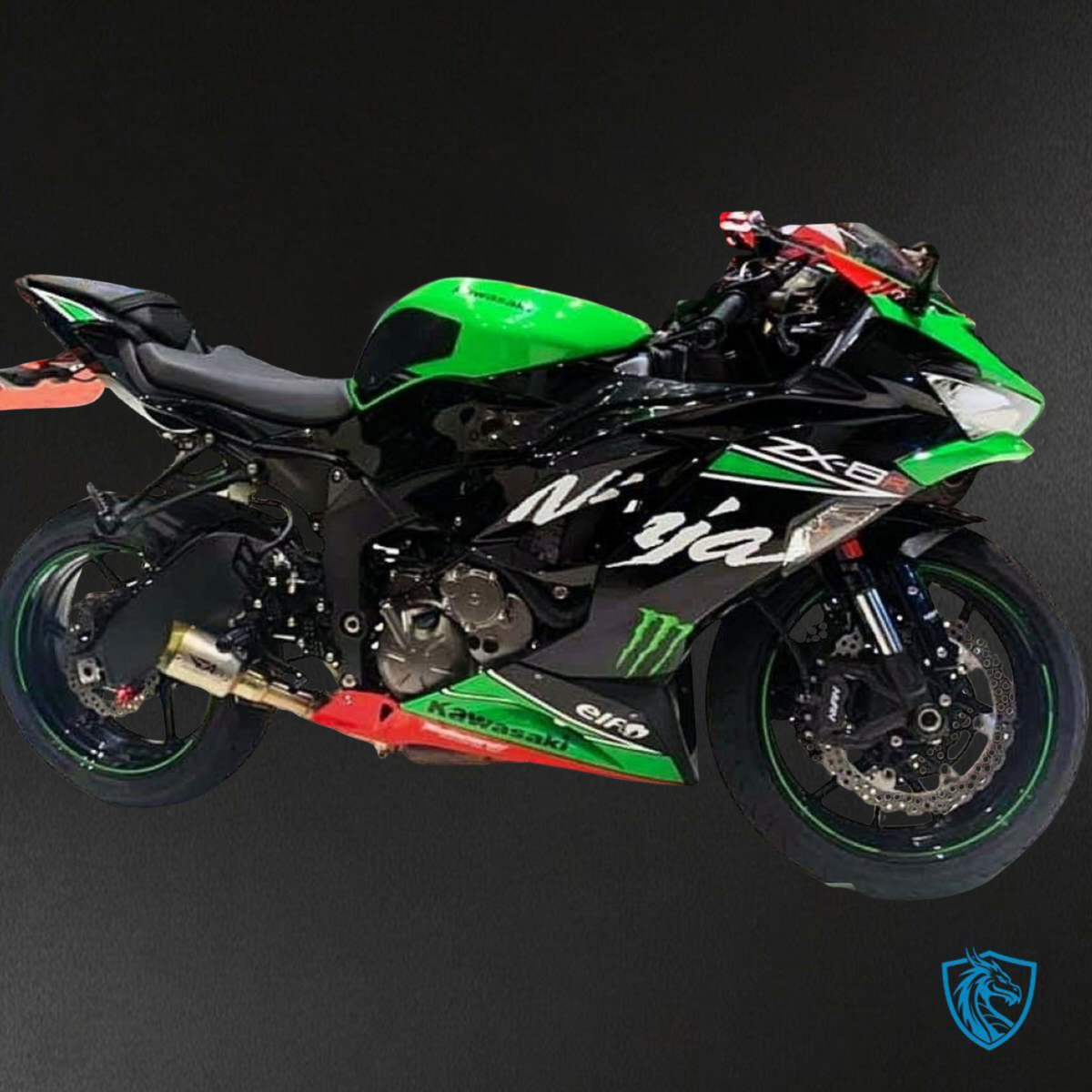 Kawasaki ZX-6R ZX636 (2019–2020) Black & Green ABS Bodywork - Fairings Kit