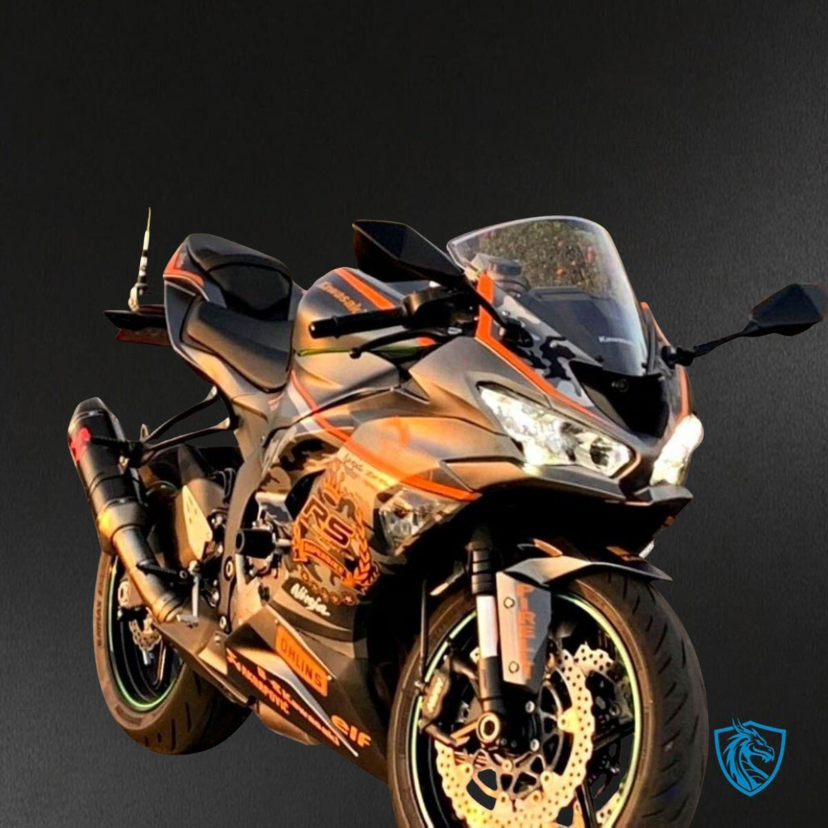 Kawasaki ZX-6R ZX636 (2019–2020) Black & Orange ABS Bodywork - Fairings Kit