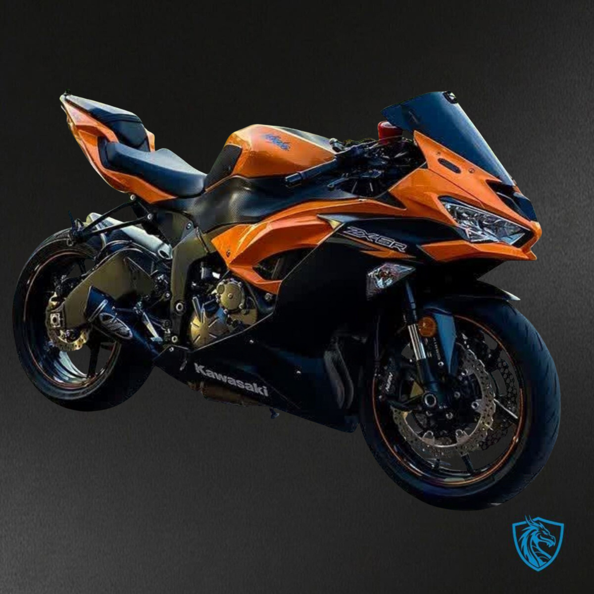 Kawasaki ZX-6R ZX636 (2019-2020) Orange & Black - Custom ABS Fairing Kit