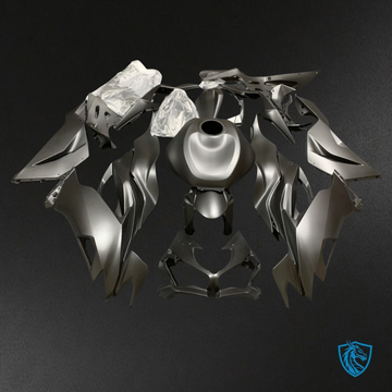 Kawasaki ZX-6R ZX636 (2019–2020) Matte Gray ABS Bodywork - Fairings Kit