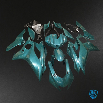 Kawasaki ZX-6R ZX636 (2019-2020) Gloss Metallic Emerald Blue Fairings Kit - Aftermarket ABS Bodywork