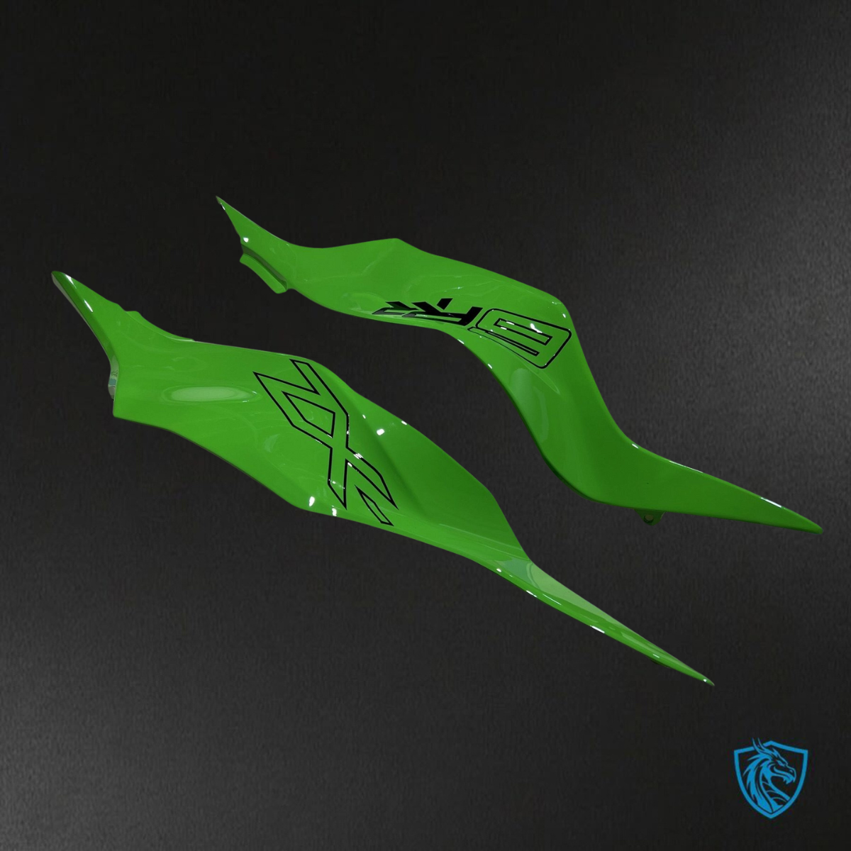 Kawasaki ZX-6R ZX636 (2019-2020) Glossy Green & Black ABS Bodywork - Fairings Kit