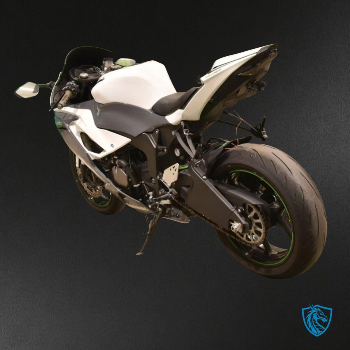 Kawasaki ZX-6R ZX636 (2019–2020) Glossy Gray & White ABS Bodywork - Fairings Kit