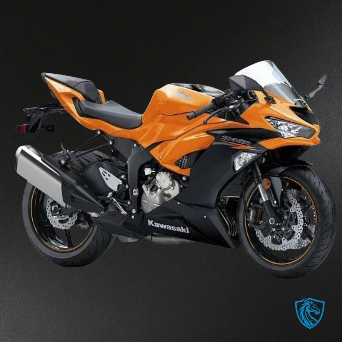 Kawasaki ZX-6R ZX636 (2019-2020) Orange & Black - Custom ABS Fairing Kit